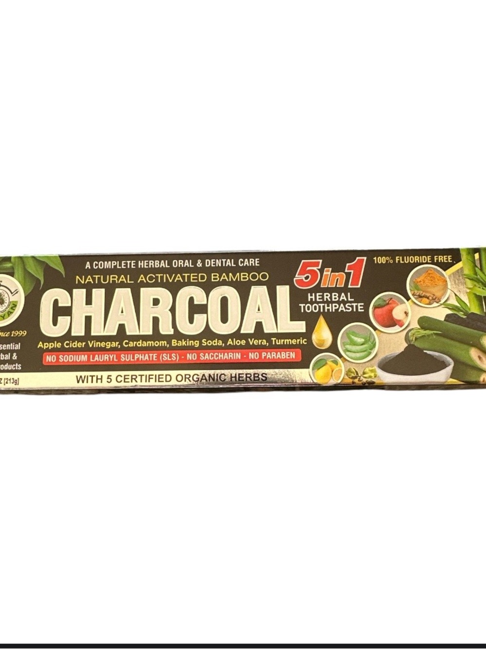 NIB! Charcoal 5-in-1 Herbal Toothpaste